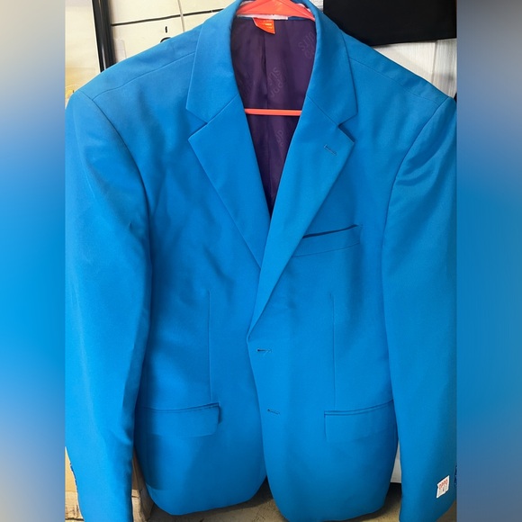 Blue OppoSuit (jacket & pants). 42R 💙 - Picture 1 of 3